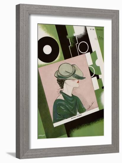 L'Officiel, December 1934 - Marthe Valmont-S. Chompré & A.P. Covillot-Framed Art Print