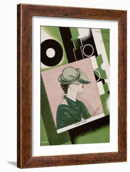 L'Officiel, December 1934 - Marthe Valmont-S. Chompré & A.P. Covillot-Framed Art Print