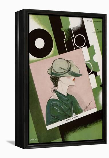 L'Officiel, December 1934 - Marthe Valmont-S. Chompré & A.P. Covillot-Framed Stretched Canvas