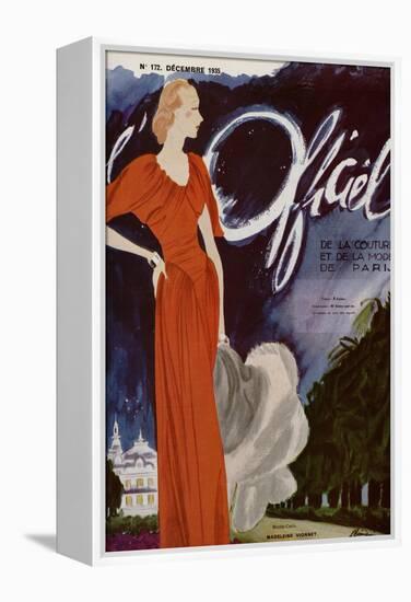 L'Officiel, December 1935 - Madeleine Vionnet-Lbenigni-Framed Stretched Canvas