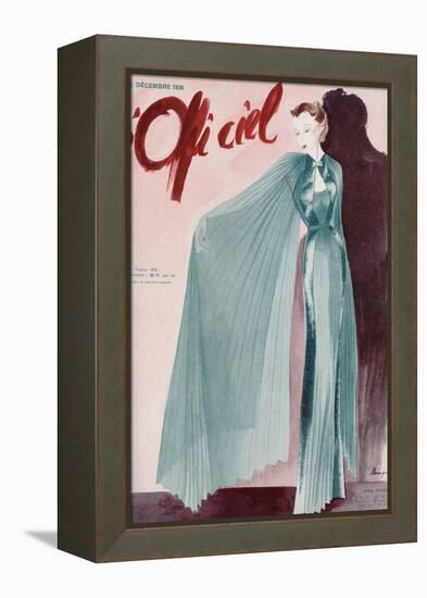 L'Officiel, December 1936 - Réveillon Nina Ricci-Lbenigni-Framed Stretched Canvas