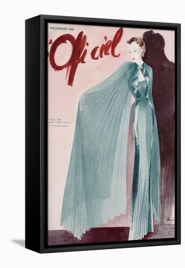 L'Officiel, December 1936 - Réveillon Nina Ricci-Lbenigni-Framed Stretched Canvas