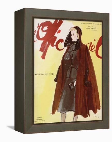 L'Officiel, December 1939-January 1940 - Worth-Lbenigni-Framed Stretched Canvas