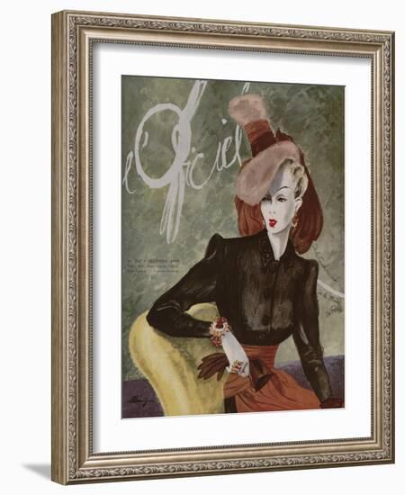 L'Officiel, December 1943-Lbenigni-Framed Art Print