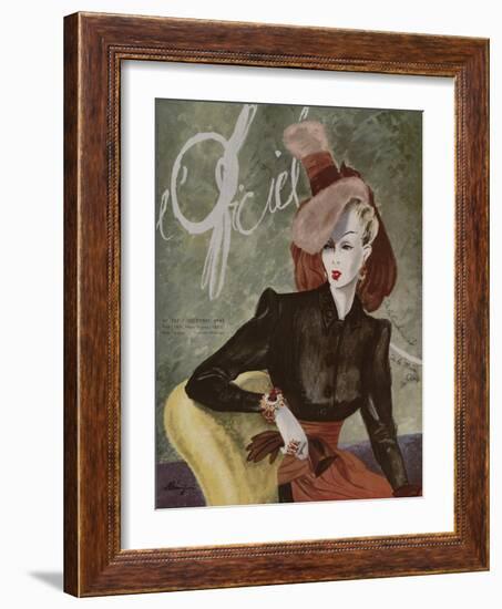 L'Officiel, December 1943-Lbenigni-Framed Art Print