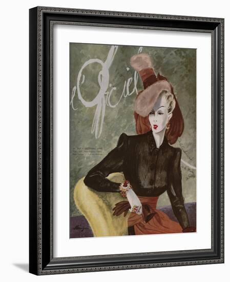 L'Officiel, December 1943-Lbenigni-Framed Art Print