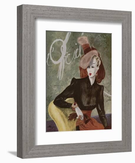 L'Officiel, December 1943-Lbenigni-Framed Premium Giclee Print