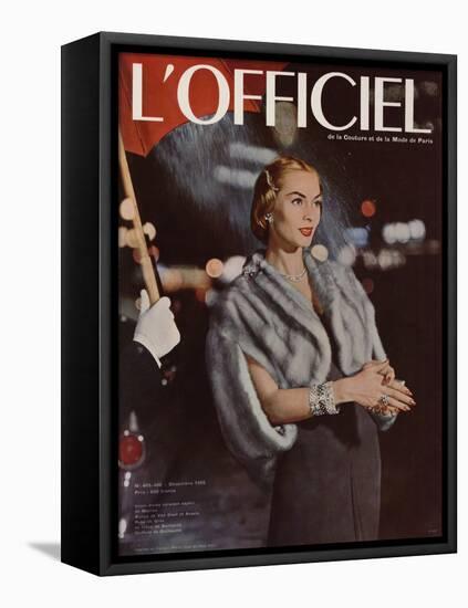 L'Officiel, December 1955-Arsac-Framed Stretched Canvas