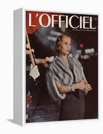 L'Officiel, December 1955-Arsac-Framed Stretched Canvas