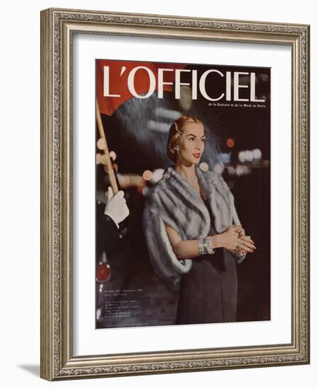 L'Officiel, December 1955-Arsac-Framed Art Print