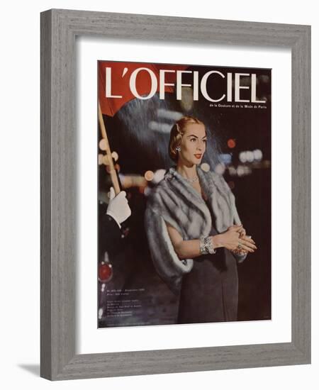 L'Officiel, December 1955-Arsac-Framed Art Print