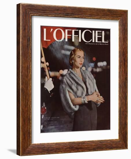 L'Officiel, December 1955-Arsac-Framed Art Print