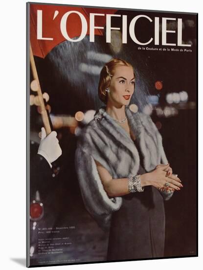 L'Officiel, December 1955-Arsac-Mounted Art Print