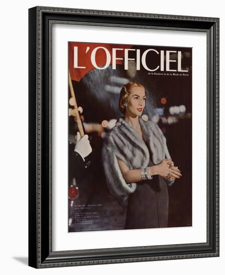 L'Officiel, December 1955-Arsac-Framed Art Print