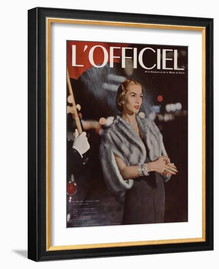 L'Officiel, December 1955-Arsac-Framed Art Print