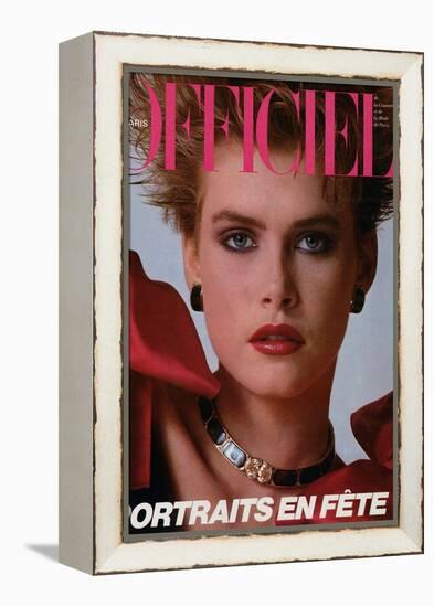 L'Officiel, December 1983 - Christian Dior Boutique-null-Framed Stretched Canvas