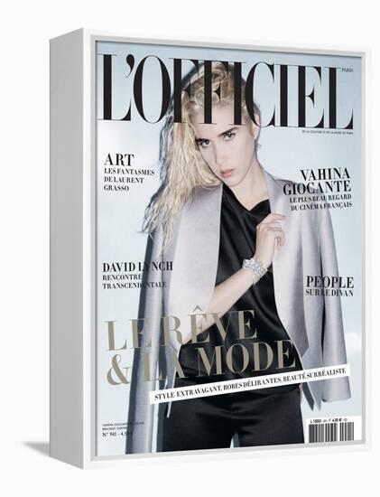 L'Officiel, December 2009 - Vahina-Andrea Spotorno-Framed Stretched Canvas