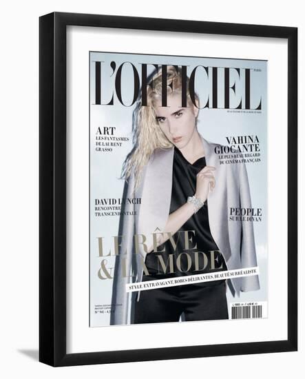 L'Officiel, December 2009 - Vahina-Andrea Spotorno-Framed Art Print