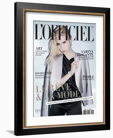 L'Officiel, December 2009 - Vahina-Andrea Spotorno-Framed Art Print