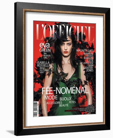 L'Officiel, December 2011 - Eva Green-Satoshi Saikusa-Framed Art Print