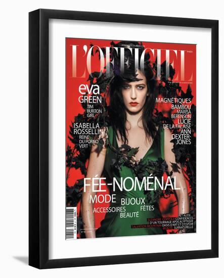 L'Officiel, December 2011 - Eva Green-Satoshi Saikusa-Framed Art Print