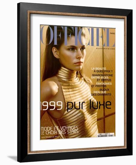 L'Officiel, December-January 1999 - Jayne Windsor-Ricardo Tinelli-Framed Art Print