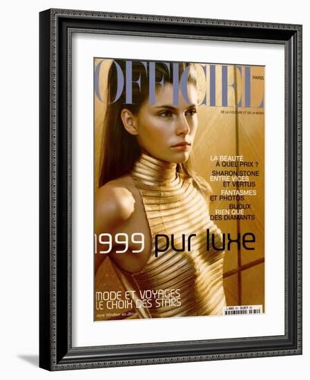 L'Officiel, December-January 1999 - Jayne Windsor-Ricardo Tinelli-Framed Art Print