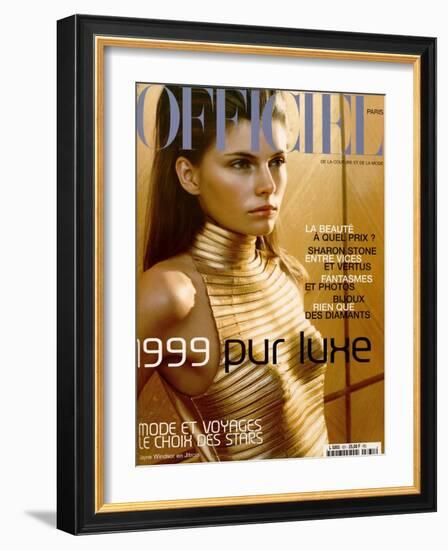 L'Officiel, December-January 1999 - Jayne Windsor-Ricardo Tinelli-Framed Art Print