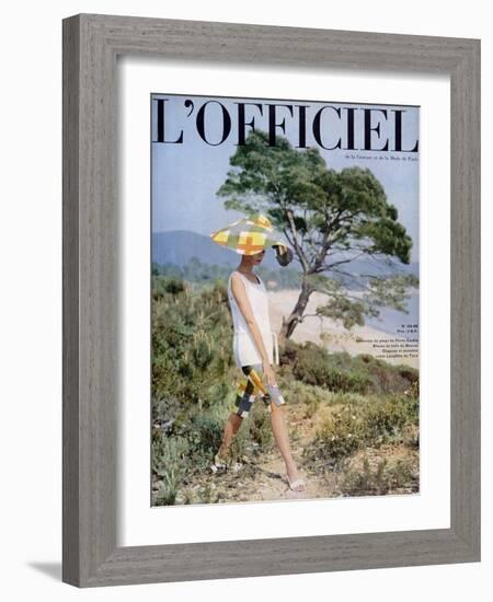 L'Officiel - Ensemble de Plage de Pierre Cardin-Philippe Pottier-Framed Art Print