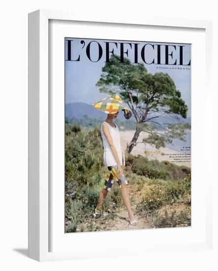 L'Officiel - Ensemble de Plage de Pierre Cardin-Philippe Pottier-Framed Art Print