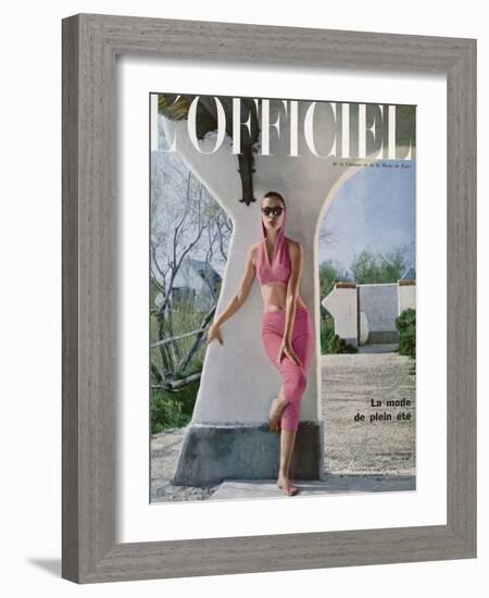 L'Officiel - Ensemble du Plage de Jacques Heim-Arsac-Framed Art Print