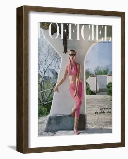 L'Officiel - Ensemble du Plage de Jacques Heim-Arsac-Framed Art Print