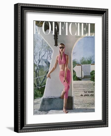 L'Officiel - Ensemble du Plage de Jacques Heim-Arsac-Framed Art Print