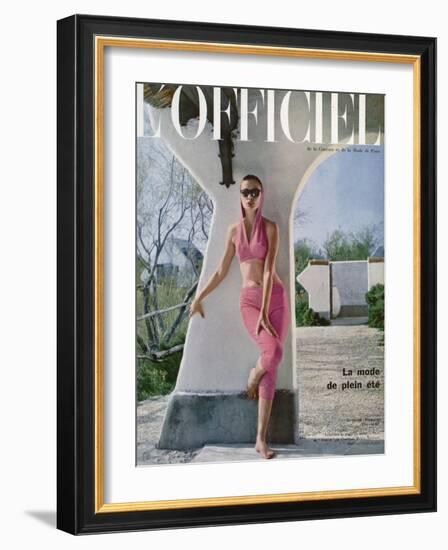 L'Officiel - Ensemble du Plage de Jacques Heim-Arsac-Framed Art Print