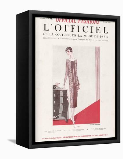 L'Officiel, February 1925 - Maud-Juliette Courtisien-Framed Stretched Canvas