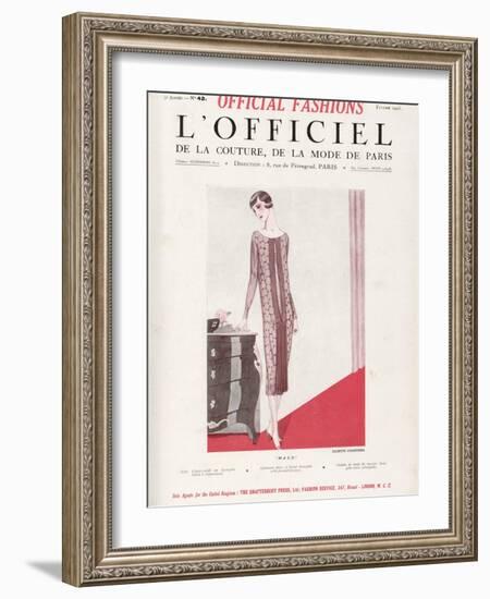 L'Officiel, February 1925 - Maud-Juliette Courtisien-Framed Art Print