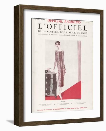 L'Officiel, February 1925 - Maud-Juliette Courtisien-Framed Art Print