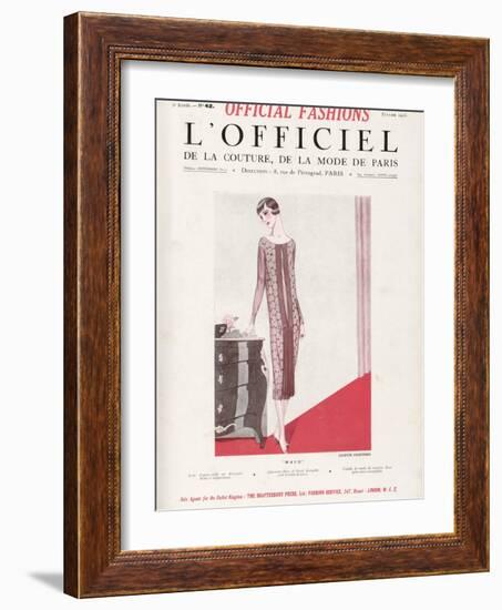 L'Officiel, February 1925 - Maud-Juliette Courtisien-Framed Art Print