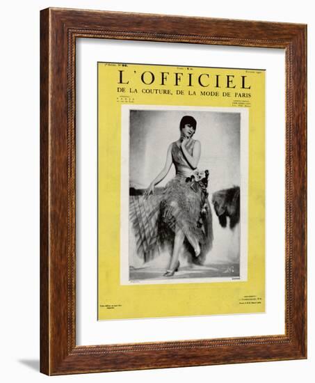 L'Officiel, February 1927 - Redfern-Madame D'Ora-Framed Art Print