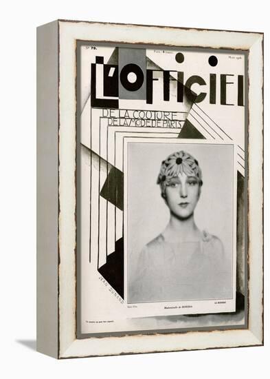 L'Officiel, February 1928 - Mme Agnès-Madame D'Ora & Jean Dunand-Framed Stretched Canvas