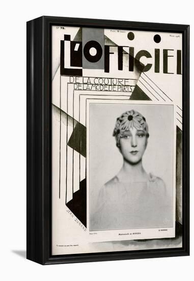 L'Officiel, February 1928 - Mme Agnès-Madame D'Ora & Jean Dunand-Framed Stretched Canvas