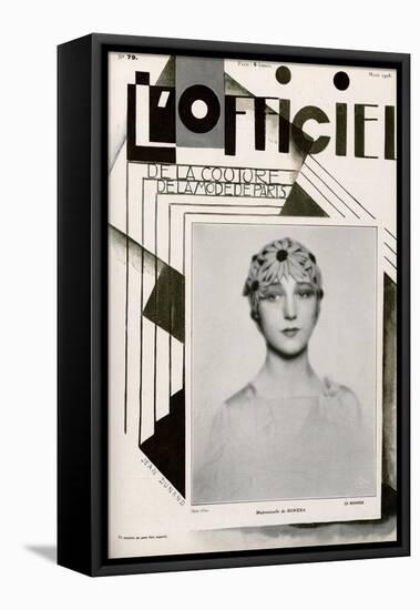 L'Officiel, February 1928 - Mme Agnès-Madame D'Ora & Jean Dunand-Framed Stretched Canvas