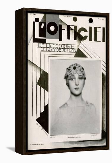 L'Officiel, February 1928 - Mme Agnès-Madame D'Ora & Jean Dunand-Framed Stretched Canvas