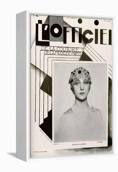 L'Officiel, February 1928 - Mme Agnès-Madame D'Ora & Jean Dunand-Framed Stretched Canvas