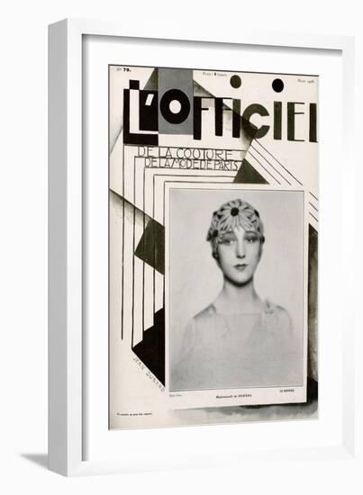 L'Officiel, February 1928 - Mme Agnès-Madame D'Ora & Jean Dunand-Framed Premium Giclee Print