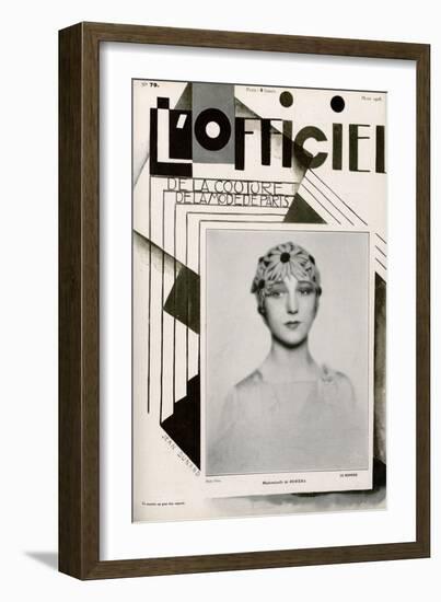 L'Officiel, February 1928 - Mme Agnès-Madame D'Ora & Jean Dunand-Framed Art Print