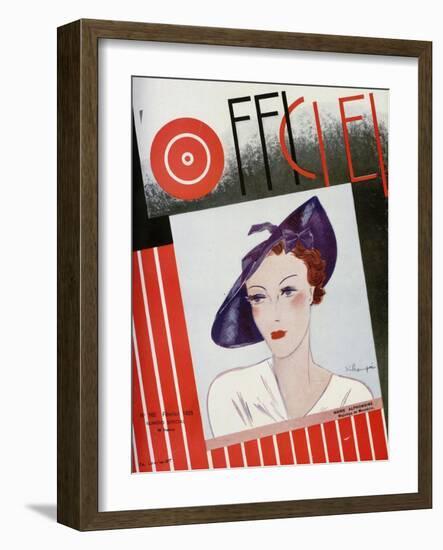 L'Officiel, February 1935 - Marie Alphonsine-S. Chompré & A.P. Covillot-Framed Art Print