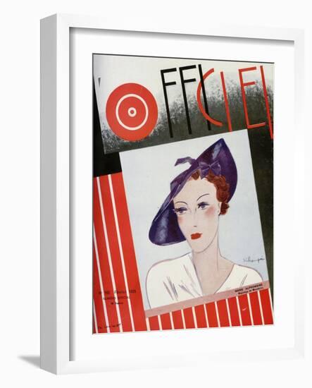 L'Officiel, February 1935 - Marie Alphonsine-S. Chompré & A.P. Covillot-Framed Art Print