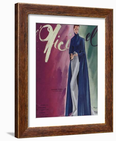 L'Officiel, February 1939 - Madeleine Vionnet-Lbenigni-Framed Art Print