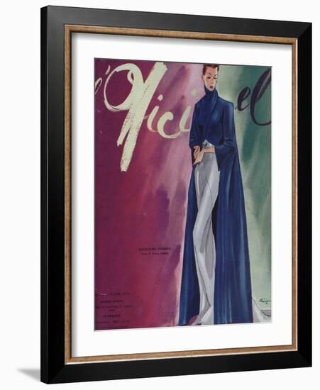 L'Officiel, February 1939 - Madeleine Vionnet-Lbenigni-Framed Art Print